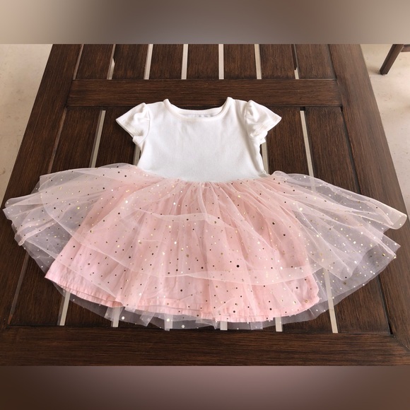 Tucker + Tate White / Pink  Princess Dress with Fox Fur Jacket. New. - Picture 3 of 8